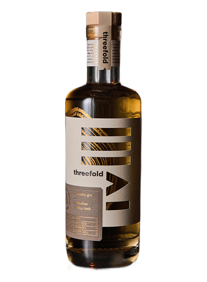 Bouteille de Threefold Barrel Aged Gin Australian Whisky Cask – Threefold Distilling