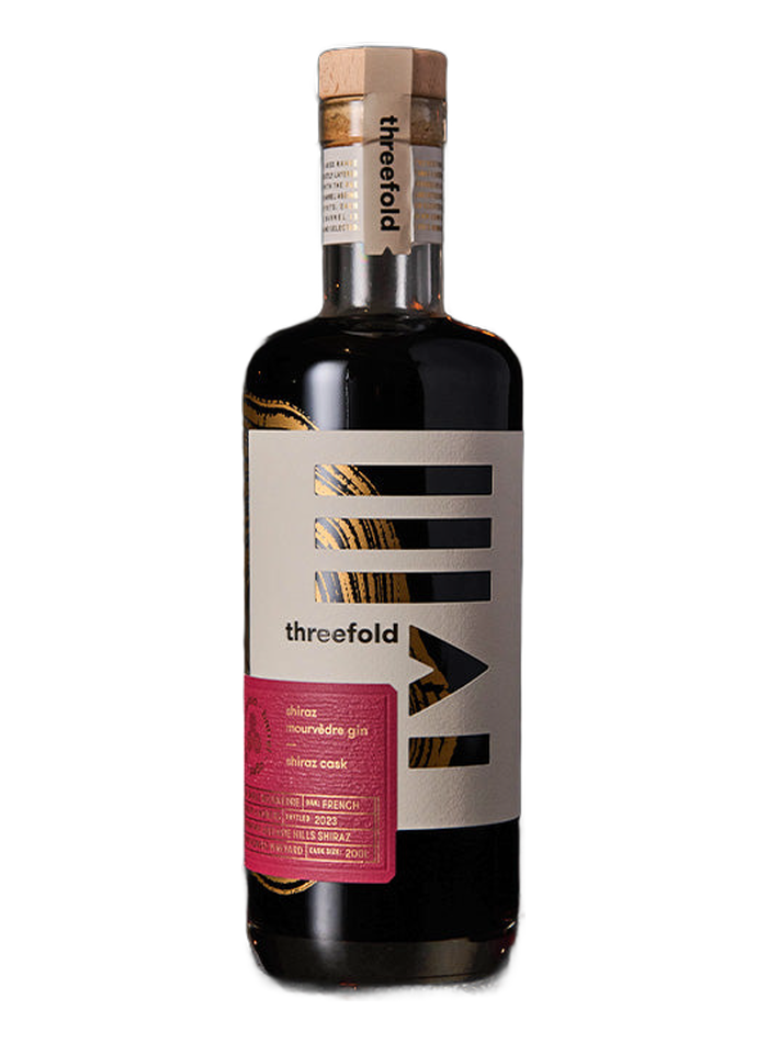 Threefold Barrel Aged Shiraz Gin bottle – Threefold Distilling
