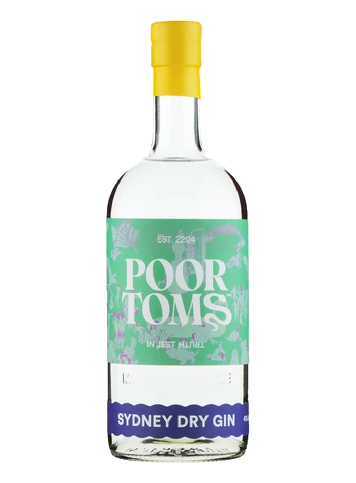 Poor Toms Sydney Dry Gin bottle – Poor Toms