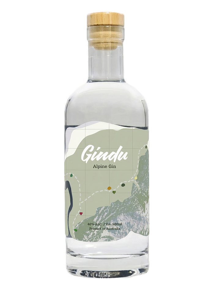 Gindu Alpine Gin bottle – Gindu