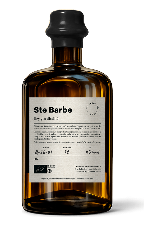 Gin Sainte Barbe bottle – Distillerie Sainte Barbe