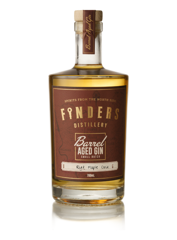 Bouteille de Finders Rye Maple Barrel Aged Gin – Finders