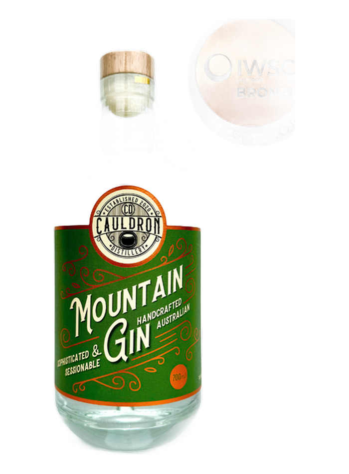 Cauldron Mountain Gin bottle – Cauldron Distillery