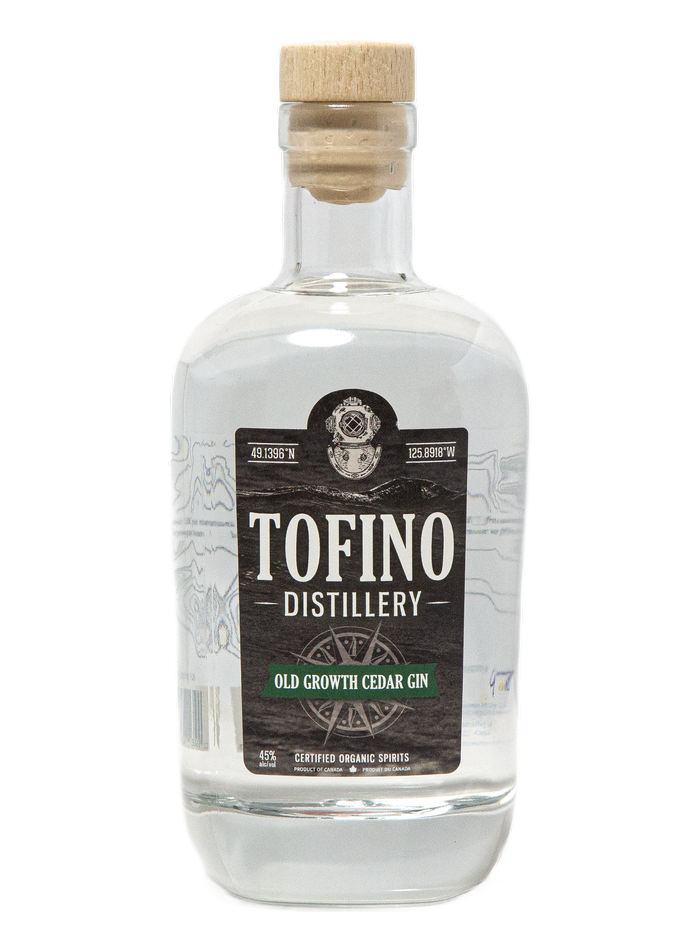 Tofino Old Growth Cedar Gin bottle – Tofino Distillery