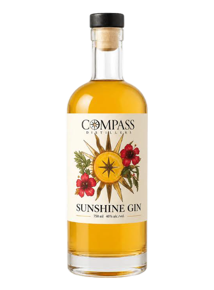 Bouteille de Compass Sunshine Gin – Compass Distillers