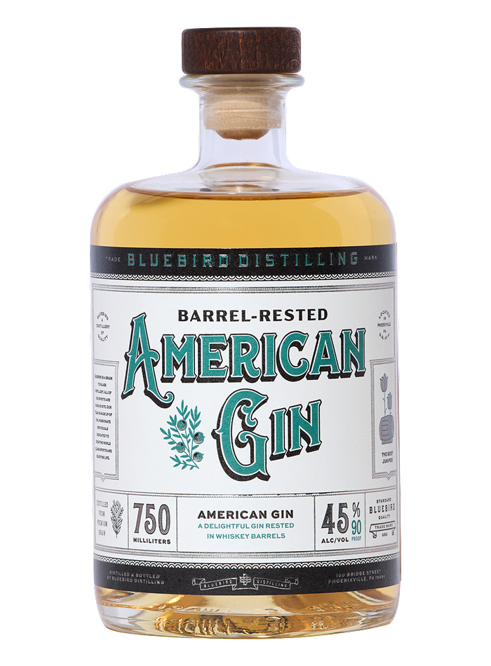 Bluebird Barrel-Rested American Gin bottle – Bluebird Distilling