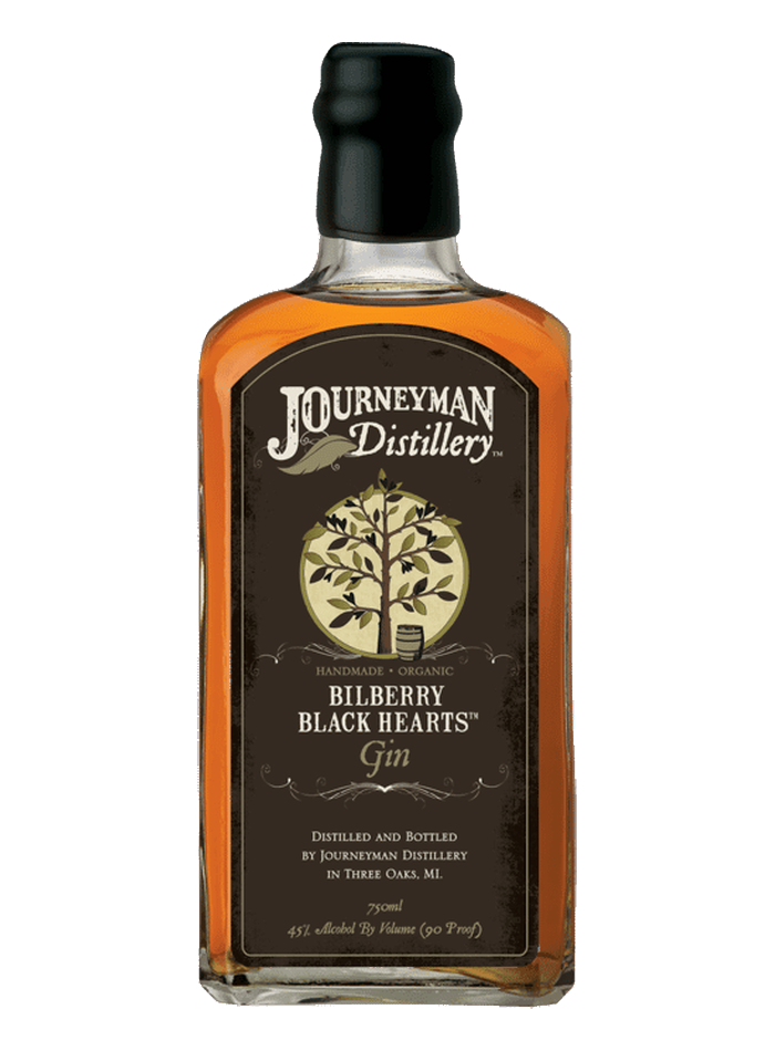 Journeyman Bilberry Black Hearts Barrel Aged Gin bottle – Journeyman