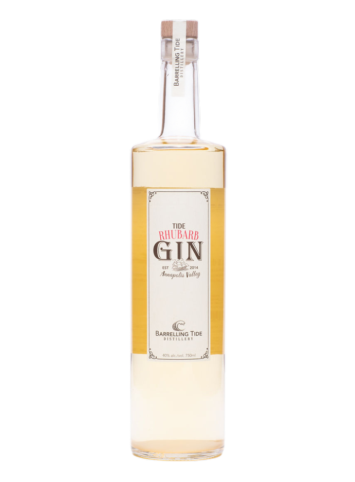Tide Rhubarb Gin bottle – Barrelling Tide Distillery
