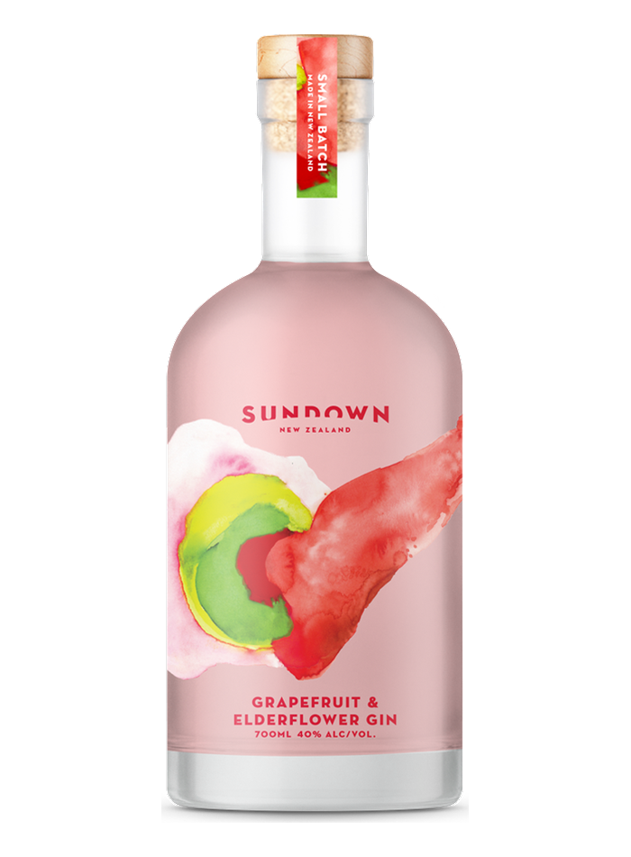 Sundown Grapefruit & Elderflower Gin bottle – Sundown Gin