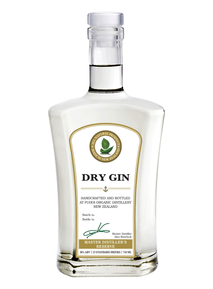 Puhoi Dry Gin bottle – Puhoi Organic Distillery