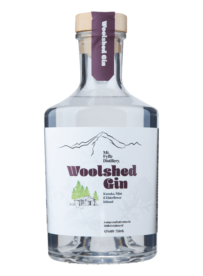 Mt Fyffe Woolshed Gin bottle – Mt Fyffe