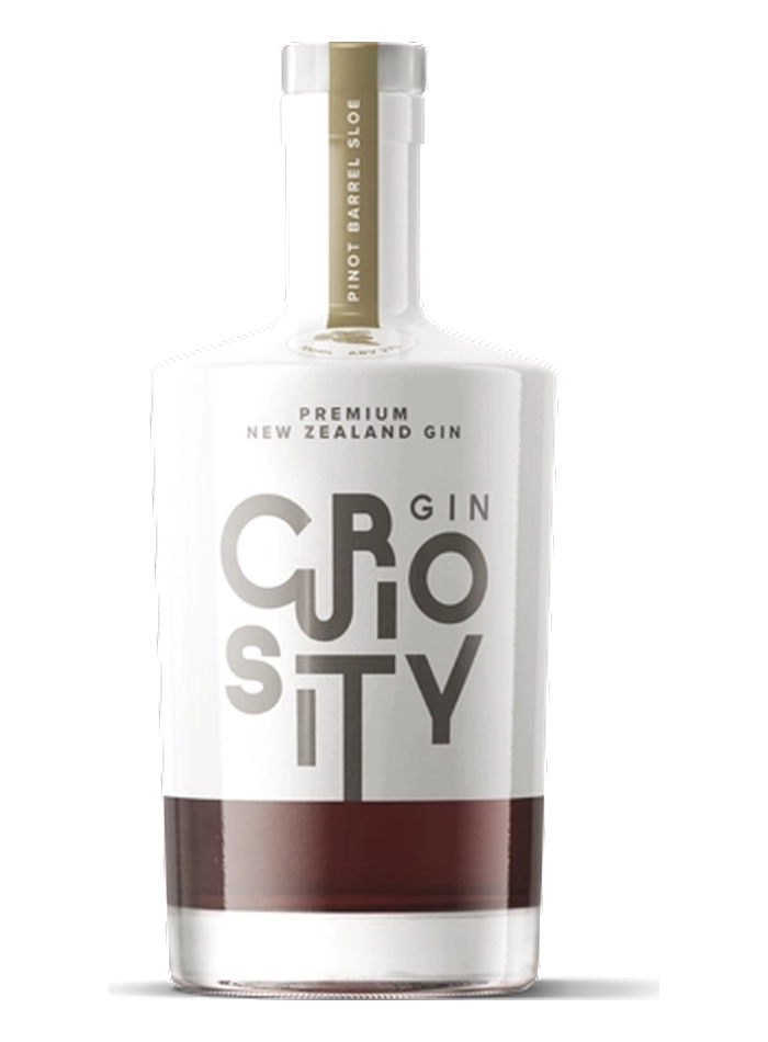 Bouteille de Curiosity Pinot Barrel Sloe Gin – Curiosity