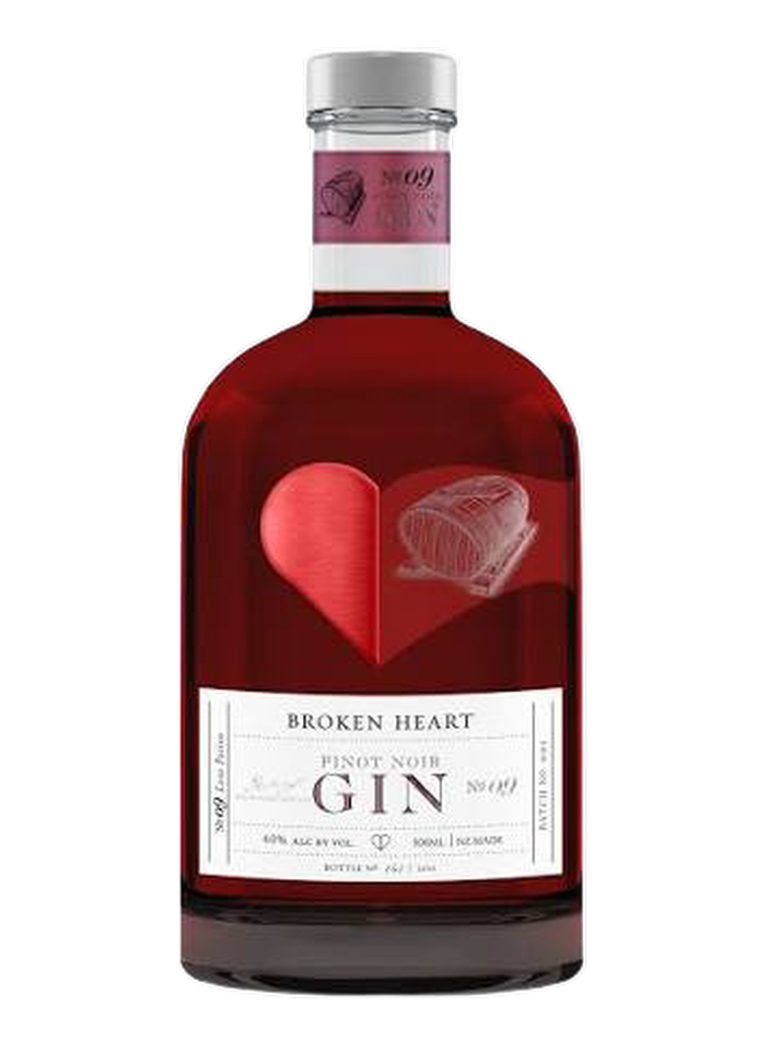Broken Heart Pinot Noir Gin bottle – Broken Heart Spirits