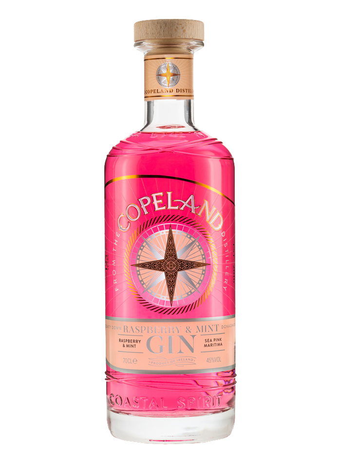 Copeland Raspberry & Mint Pink Gin bottle – Copeland