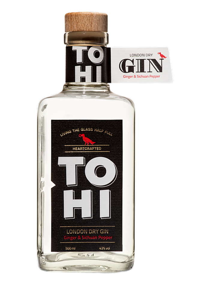 TOHI London Dry Gin Ginger & Sichuan Pepper bottle – TOHI