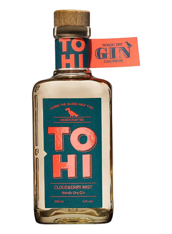 Bouteille de TOHI Cloudberry Mist Nordic Dry Gin – TOHI