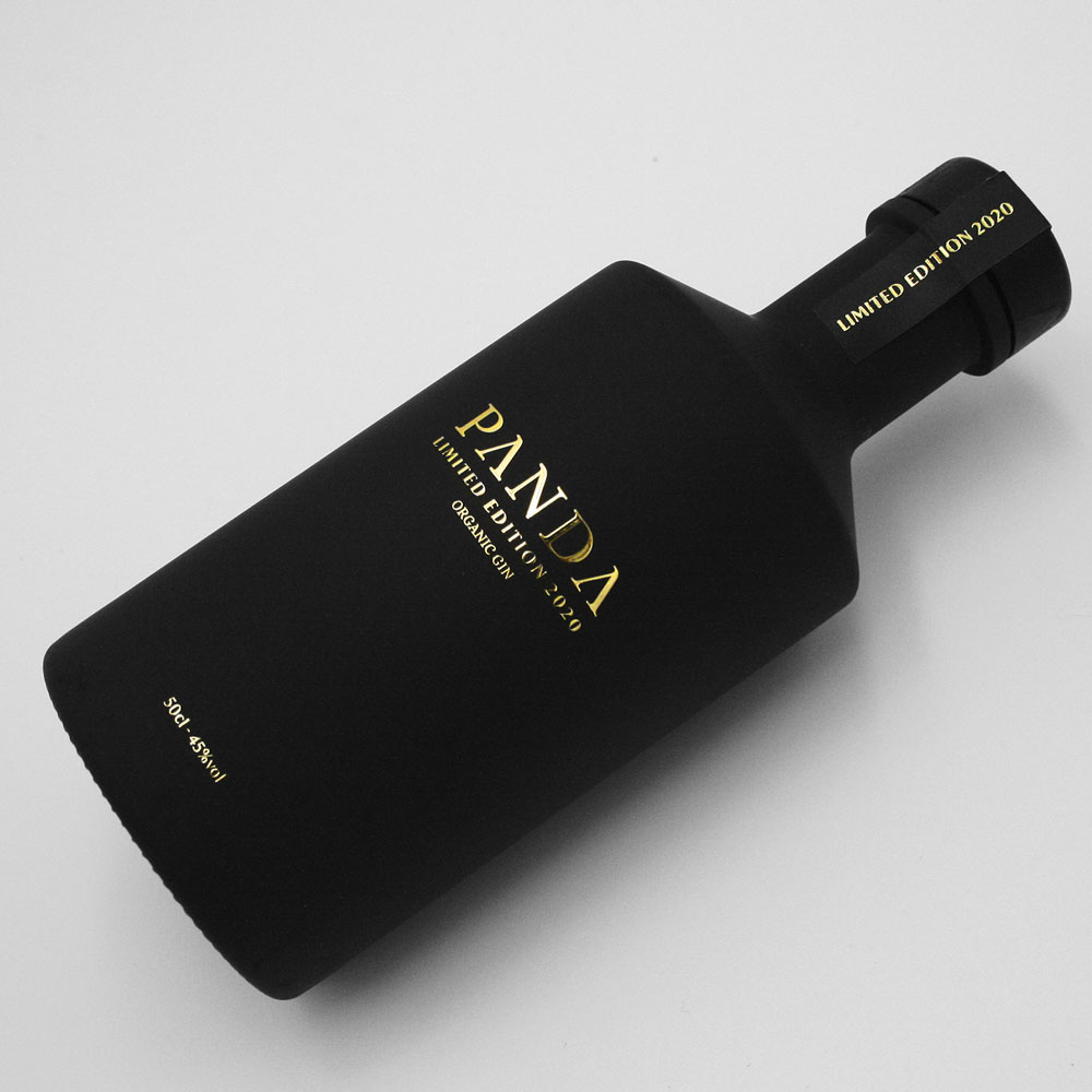 Bouteille Panda Gin édition limitée 2020 noire