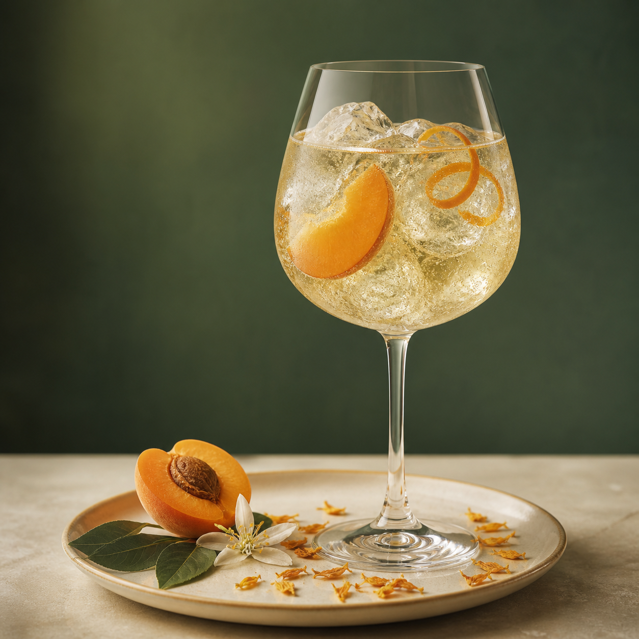 Voyager Series 'Phantom' served with Fever-Tree Mediterranean Tonic Water, garnished with orange peel and apricot