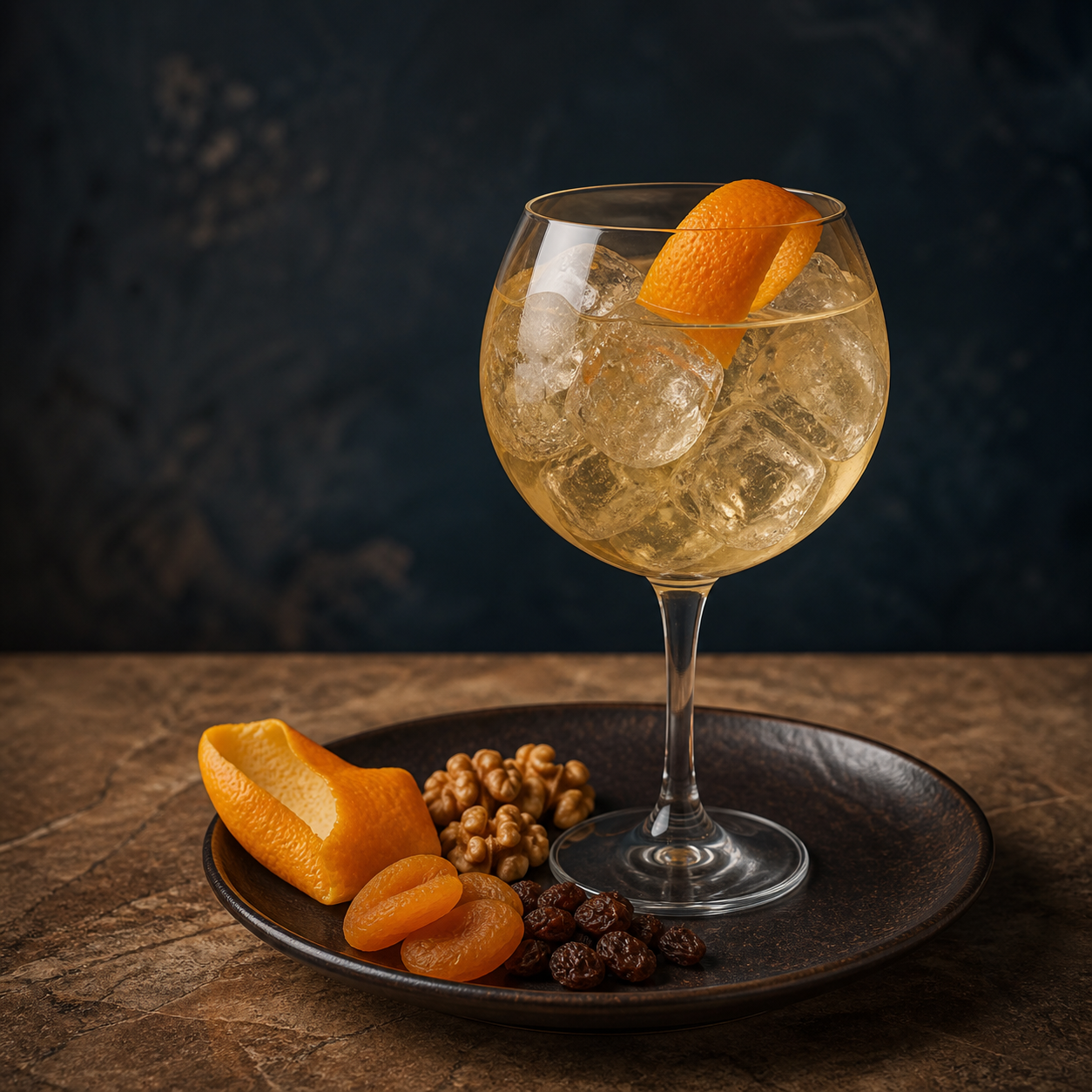 Rock Rose Reserve - Sherry Cask Edition servi avec Fever-Tree Mediterranean Tonic Water, agrémenté de an orange twist