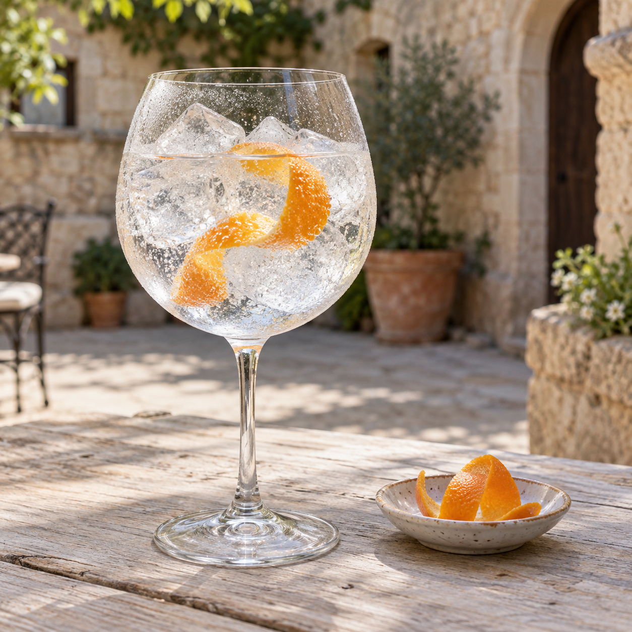 Shed One Giggle in the Ginnel Gin served with Fever-Tree Indian Tonic Water, garnished with Orange peel