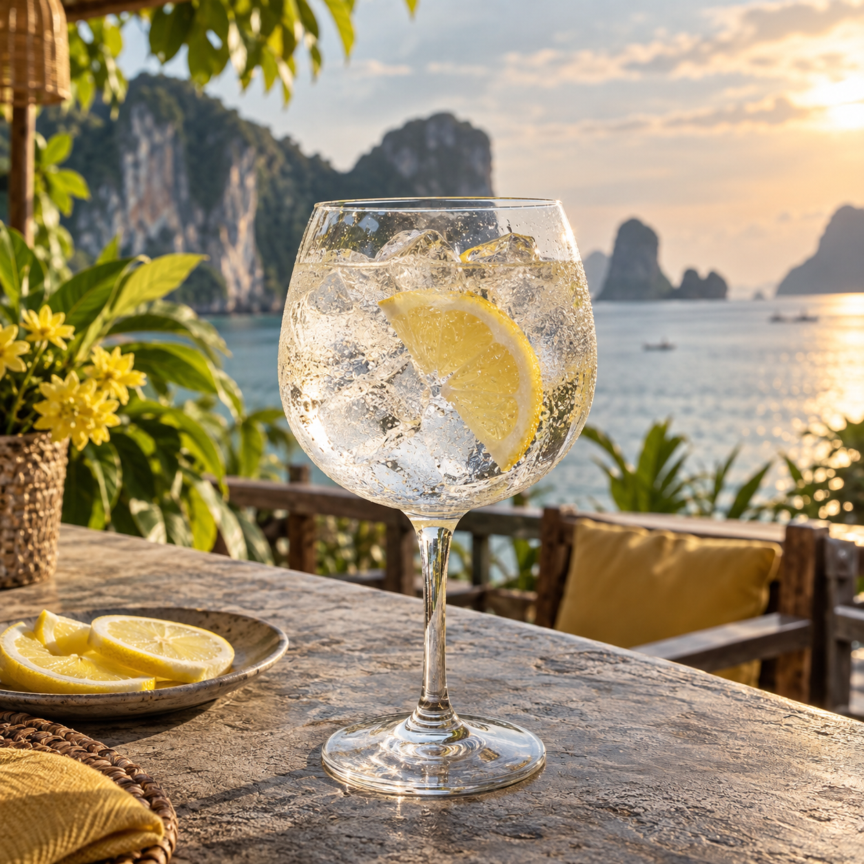 Kilo GN served with Fever-Tree Indian Tonic Water, garnished with Lemon slice
