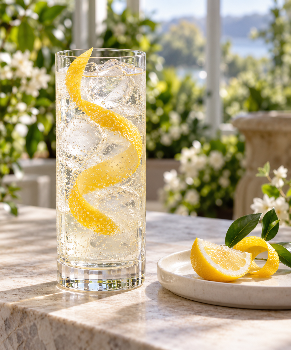 Exploration Series - Yuzu Garden Gin served with Fever-Tree Indian Tonic Water, garnished with Yuzu peel