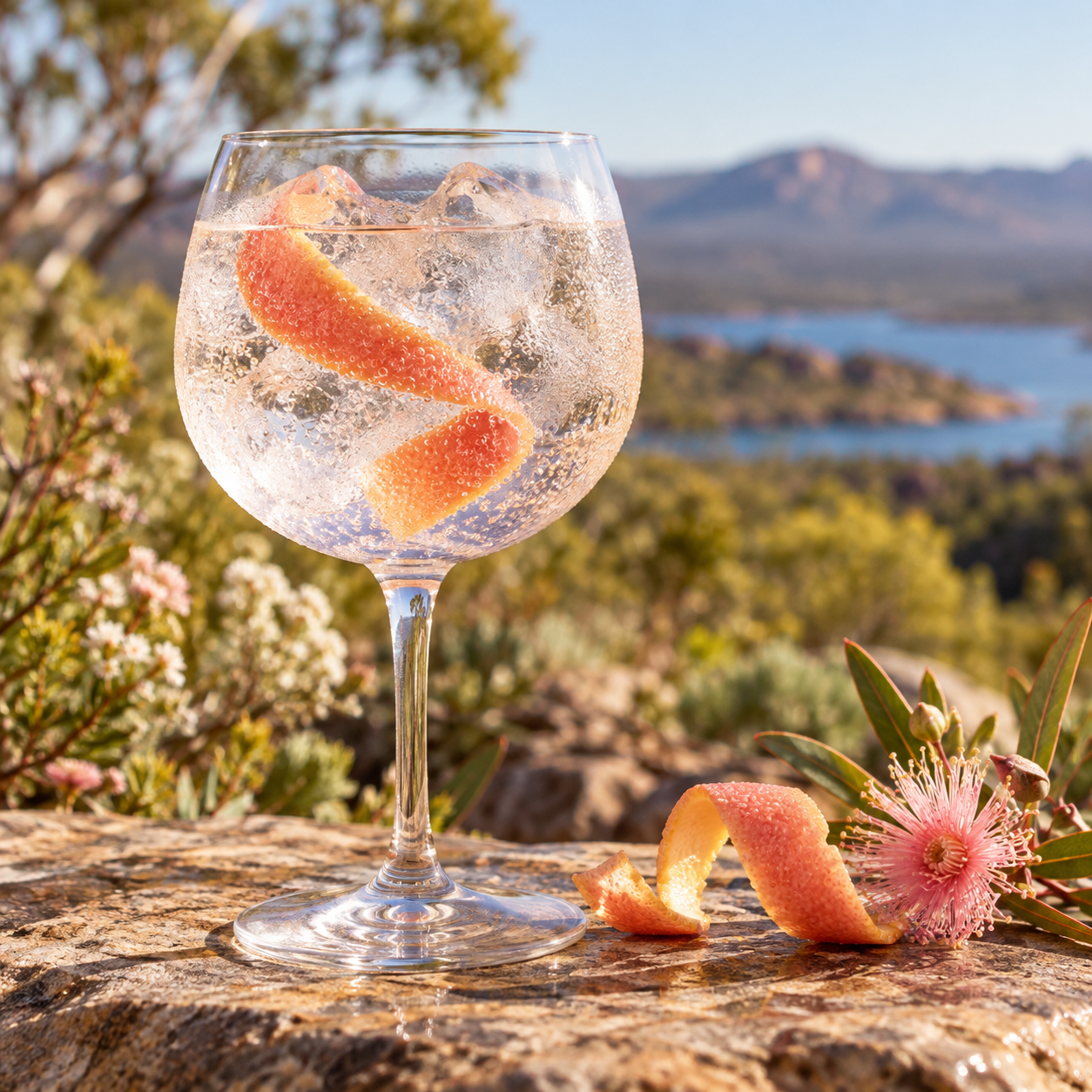 2026 Ravensthorpe Wildflower Gin Limited Release served with Fever-Tree Indian Tonic Water, garnished with Pink Grapefruit Twist