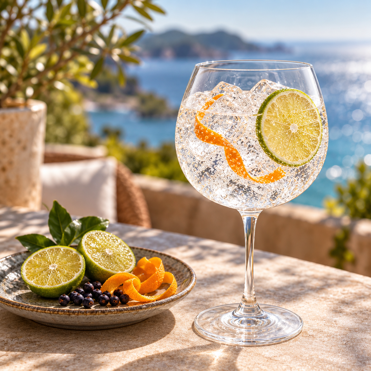 Humdinger Rangpur Lime Gin servi avec Schweppes Indian Tonic Water, agrémenté de rondelle de lime de Rangpur et zeste de mandarine