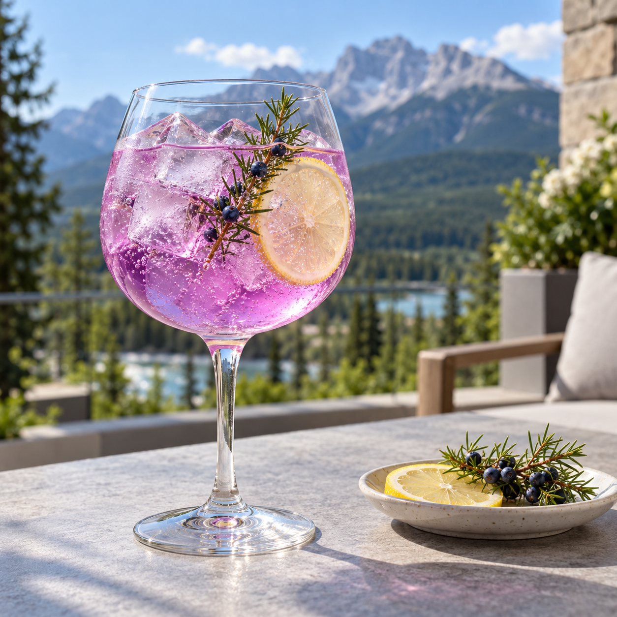 Wild Life Rundle Gin served with Fentimans Premium Indian Tonic Water, garnished with Lemon twist and Juniper Berry