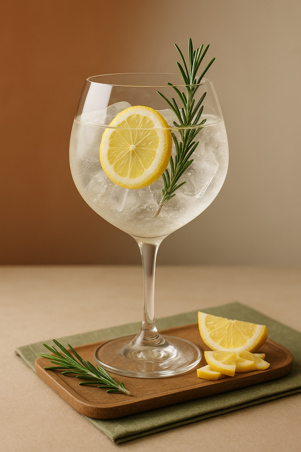 Rosemont Gin servi avec Fentimans Oriental Yuzu Tonic, agrémenté de Rosemary sprig et Lemon slice