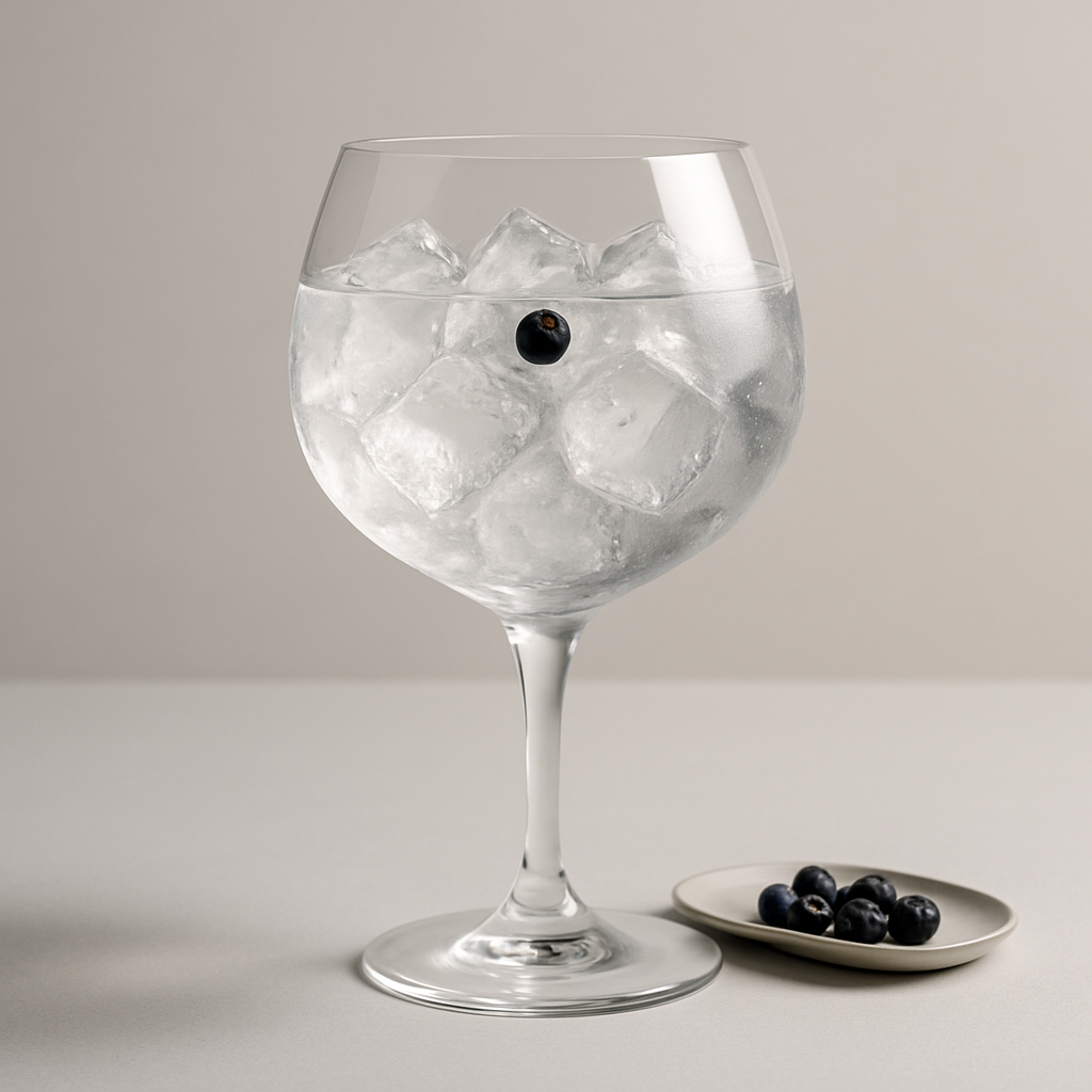 r[h]eingin Tilly Essen Edition served with Fentimans Connoisseurs Tonic Water, garnished with lightly pressed fresh juniper berry