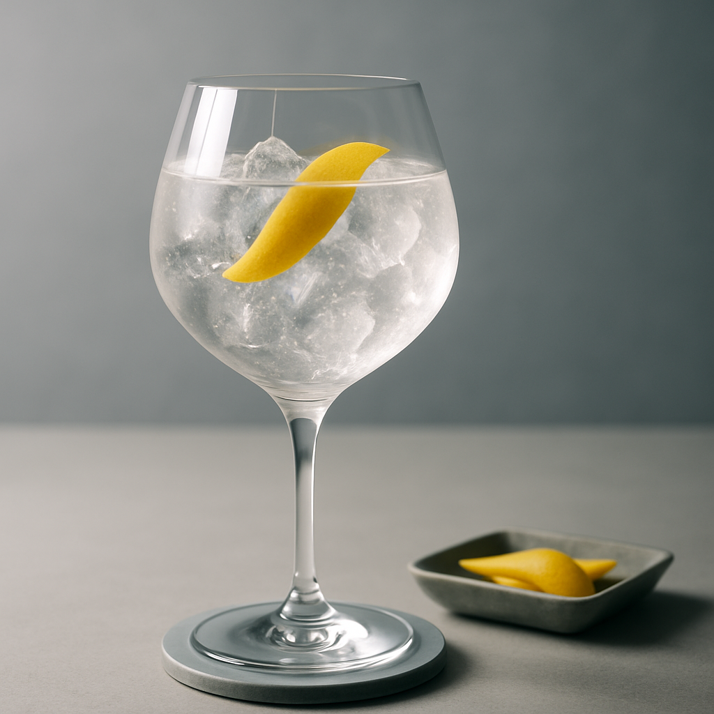 Sen No Suzu Gin servi avec East Imperial Yuzu Tonic, agrémenté de Thin slice of fresh yuzu peel