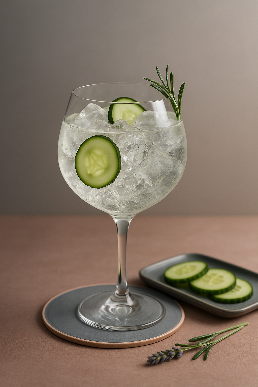 Hendrick's Flora Adora served with Thomas Henry Tonic Water, garnished with Cucumber