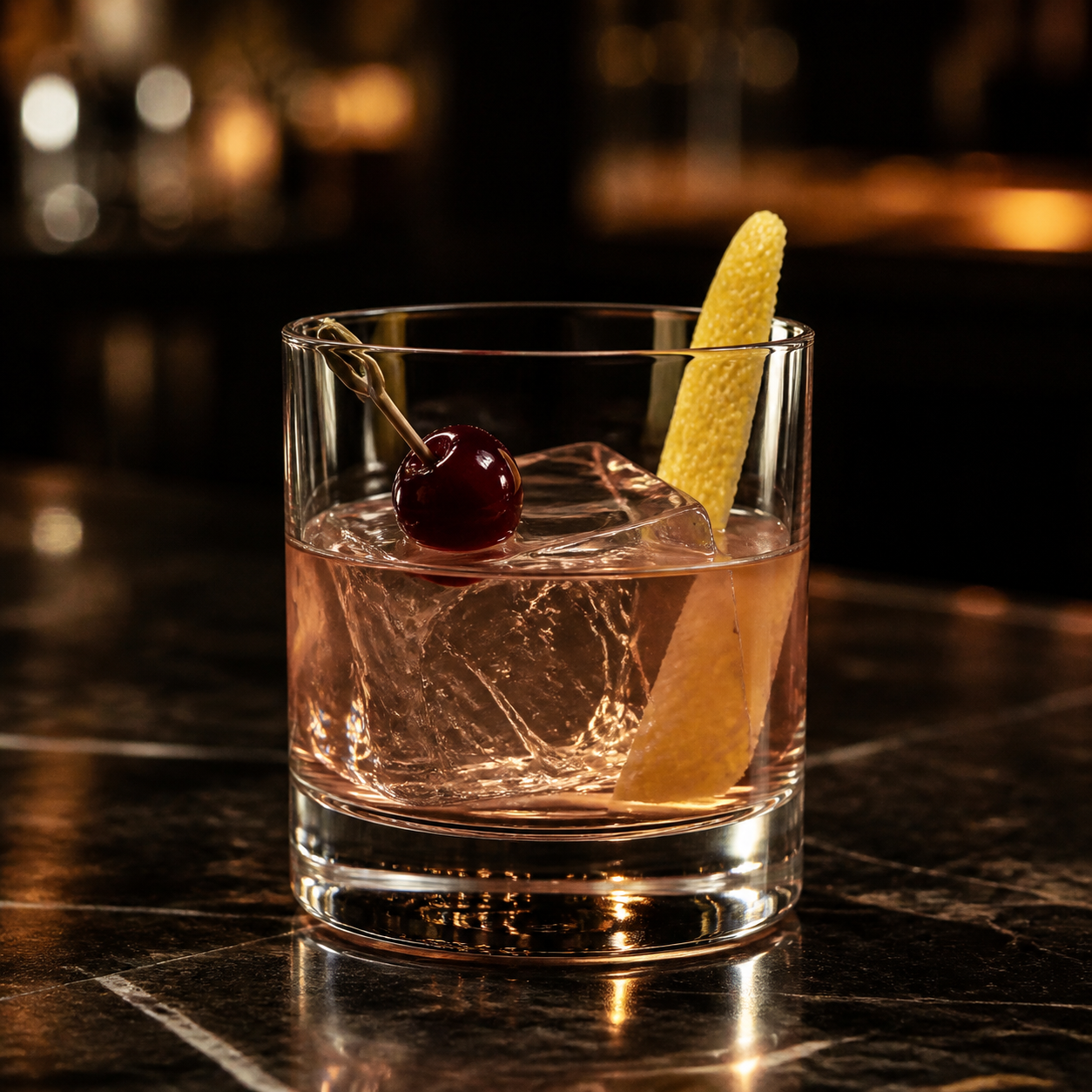 WATTSHOT Premium Flavoured Shot served with Fever-Tree Indian Tonic Water, garnished with Fresh strawberry and Rhubarb ribbon