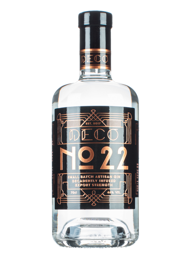 Deco No.22 Small Batch Artisan Gin Export Strength