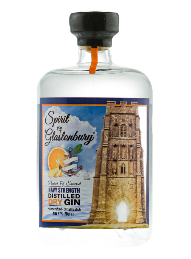 Spirit of Glastonbury Orange & Ginger Navy Gin