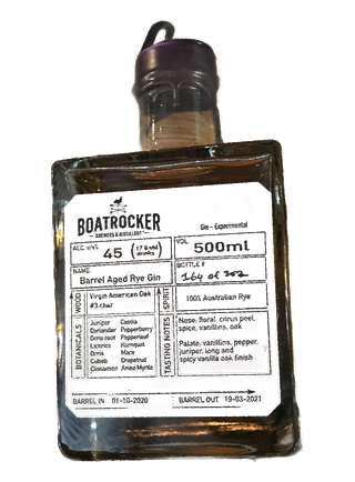 Boatrocker Barrel Aged Rye Gin