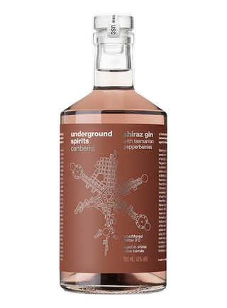 Underground Spirits Shiraz Gin with Tasmanian Pepperberries